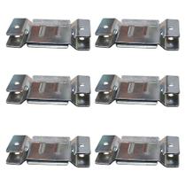 6 Pares de Conector de Encaixe para Móveis Sofá Cabeceira Painel Zincado G59