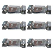 6 Pares de Conector de Encaixe para Móveis Sofá Cabeceira Painel Zincado G59 6 Pares de Conector de Encaixe para Móveis Sofá Cabeceira Painel Zincado G59