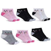 6 Pares De Meias Feminina Estampada Envio Imediato