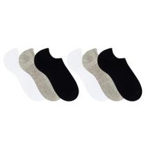 6 Pares De Meias Sapatilha Esportiva Sport Selene Com Punho Elástico 6 Pares De Meias Sapatilha Esportiva Sport Selene Com Punho Elástico