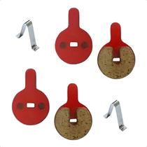 6 Pares de Pastilhas de Freio Redonda Furada com Mola para Freio a Disco de Bicicleta MTB e Passeio, Alta Durabilidade