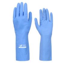 6 pares Luva de Látex Volk Azul (G) 30cm comp. multiuso