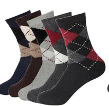 6 Pares Meia Esporte Outono Inverno Semi Térmica Masculino Grossinha 37a44