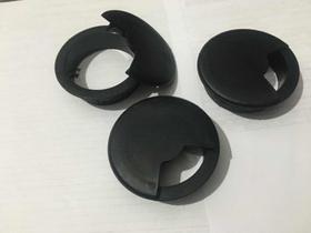 6 Passa Fio Cabo Mesa Computador Ø 59mm 6 Un Preto