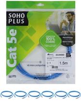 6 Patch Cord U/utp Furukawa Sohoplus Cat5e Cmx 1.5m Azul-Claro 6 Patch Cord U/utp Furukawa Sohoplus Cat5e Cmx 1.5m Azul-Claro