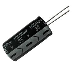 6 PÇS CAPACITOR ELETROLITICO 10000UF X 35V - 10000X35V 105º 6 PÇS CAPACITOR ELETROLITICO 10000UF X 35V - 10000X35V 105º