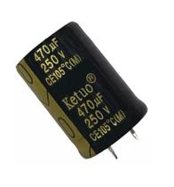 6 PÇS CAPACITOR ELETROLITICO 470X250V - 470UF X 250V 105º 6 PÇS CAPACITOR ELETROLITICO 470X250V - 470UF X 250V 105º