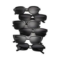 6 PCS Combinação Preta Moda Versátil Óculos de Sol Nova Tendência Óculos de Sol de Viagem de Verão