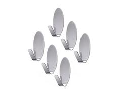 6 Pçs Gancho Metal Auto Colante Multiuso Pendurar Objetos