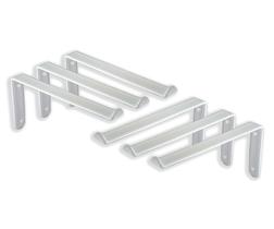 6 pçs Suporte Mão Francesa Invertido 10cm - Mod. S