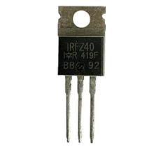 6 pçs - transistor irfz40 - irfz 40 - metalico - 50v 35a npn