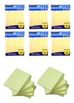 6 Pct Bloco Anotações Adesivo 4 Mp 2000 37.5x50mm 4x100 Amar Amarelo 6 Pct Bloco Anotações Adesivo 4 Mp 2000 37.5x50mm 4x100 Amar Amarelo