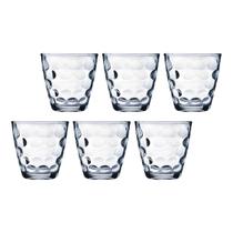 6 Peças Copos Vidro Transparente Redondo Bangkok 250ML Água