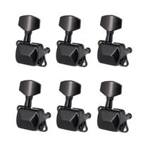 6 Peças De Afinadores De Cordas De Guitarra, Cabeçotes Semi-Fechados Para Guitarras Elétricas, Folk 6 Peças De Afinadores De Cordas De Guitarra, Cabeçotes Semi-Fechados Para Guitarras Elétricas, Folk