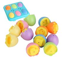 6 peças de ovo de páscoa de plástico Funny Egg Plaything Chi