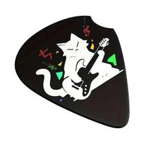 6 Peças De Palhetas De Guitarra Impressas Dos Dois Lados, Chaveiro De Shrapnel Para Ukulele,