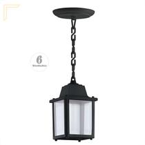 6 Pendente Externo Vintage Pergolado E27 Preto Varanda Alz14