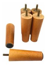 6 Pés Cama Box Casal Solteiro cor mel 12 cm Altura