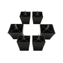 6 Pés De Sofá Modelo Trapézio Estofados Hack Com 6cm
