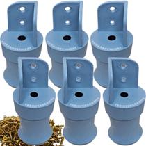 6 Pés Para Guarda Roupa 9cm Reforçado Cinza 6 Pés Para Guarda Roupa 9cm Reforçado Cinza