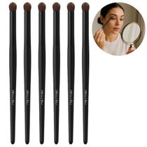 6 Pinceis de Maquiagem Côncavo Hello Mini P/ Esfumar