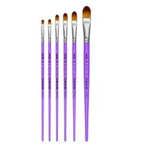 6 Pincel Lingua de Gato Tecido Madeira Tinta A Óleo 444 Artista 2-18 Tigre 6 Pincel Lingua de Gato Tecido Madeira Tinta A Óleo 444 Artista 2-18 Tigre