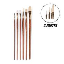 6 Pincel Sinoart Sfb0273 Sintético e Natural Brush Set