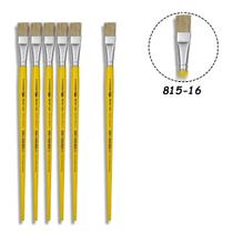 6 Pincel Tigre 815-16 Chato Cerda Natural 6 Pincel Tigre 815-16 Chato Cerda Natural