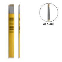 6 Pincel Tigre 816-04 Redondo Pituá