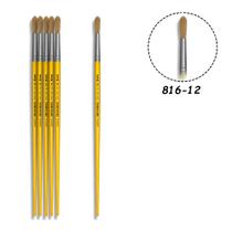 6 Pincel Tigre 816-12 Redondo Pituá