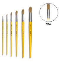6 Pincel Tigre 816 Redondo Pituá N.02,06,10,14,18,22 6 Pincel Tigre 816 Redondo Pituá N.02,06,10,14,18,22