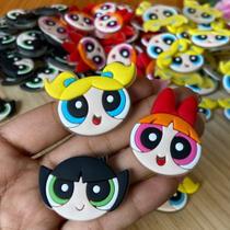 6 Pins Botons Broche Enfeite Para Calçados menina Superpoderosas girls power