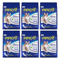 6 Pipicat Bianco Granulado Sanitário Para Gatos Kelco 1,8 Kg