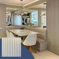 6 Placas 3D Painel Ripado Revestimento De Parede Encaixe