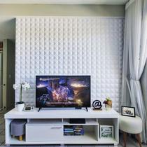 6 Placas 3D Parede Revestimento Decorativo Poliestireno Auto 6 Placas 3D Parede Revestimento Decorativo Poliestireno Auto