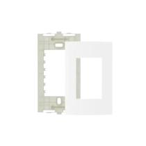 6 Placas Brancas 3 Postos Com Suporte 4x2 Linha Sleek 6 Placas Brancas 3 Postos Com Suporte 4x2 Linha Sleek