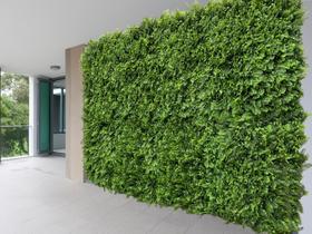 6 Placas de Folhagens Artificiais Permanentes Premium Decoração de Parede Painel Verde 3D Realista