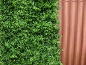 6 Placas de Folhagens Artificiais Permanentes Premium Decoração de Parede Painel Verde 3D Realista