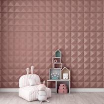 6 Placas Revestimento 3D Decorativo 50cmx 50cm Parede Prisma