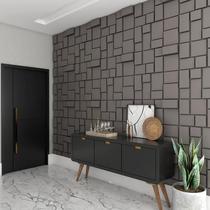 6 Placas Revestimento 3D Decorativo 50cmx 50cm TV Geométrico Parede Decoração Adulto Criança Bar Salão Casa Lar Sala