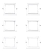 6 Plafon Ourolux Embutir 18w Biv 2700k Quadrado 6 Plafon Ourolux Embutir 18w Biv 2700k Quadrado