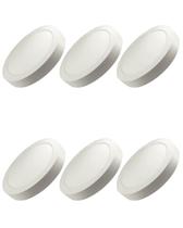 6 Plafon Superled Sobrepor 24w Biv 6500k Redondo Ourolux