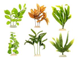 6 Plantas De Seda artificial Para Decoração, Aquários, Vasos, Lagos - Kares