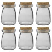 6 Porta Condimentos de Vidro com Rolha 100ml 1989 Lyor 6 Porta Condimentos de Vidro com Rolha 100ml 1989 Lyor