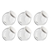 6 Pote Baleiro Plástico 1,2LT Multiuso Organizador Tampa de Rosca 6 Pote Baleiro Plástico 1,2LT Multiuso Organizador Tampa de Rosca