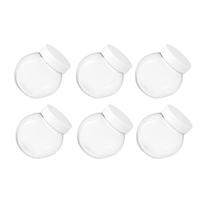 6 Pote Frasco 250ml Tampa De Rosca Plástico Cristal Cores 6 Pote Frasco 250ml Tampa De Rosca Plástico Cristal Cores