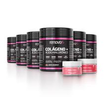 6 Potes Colágeno Verisol + Creme Facial Dia e Noite - Renova Be