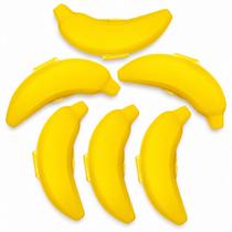 6 Potes de Banana Portátil para Levar na Bolsa ou Mochila