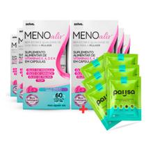 6 Potes Meno Aliv, 60 Cápsulas para Menopausa, Com mais 6 Packs Pausa 6 Potes Meno Aliv, 60 Cápsulas para Menopausa, Com mais 6 Packs Pausa