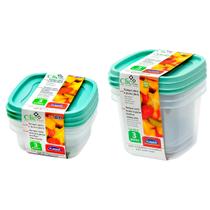 6 Potes plástico 580ml 1200ml mantimentos Vasilha marmita tapoer tupperware tapuer verde plasútil